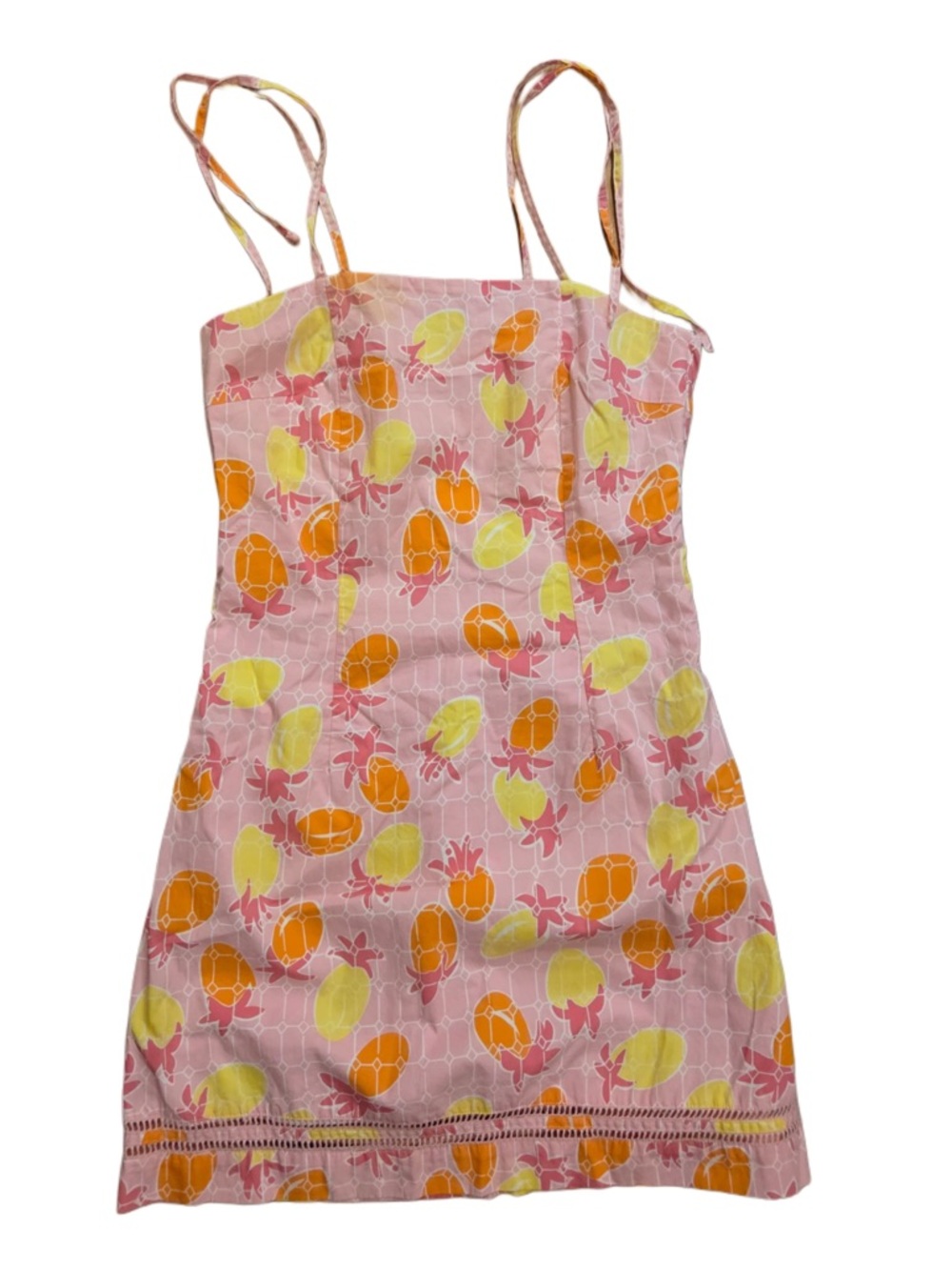 Lilly Pulitzer Pink Fruit-Print Spaghetti Strap Mini Dress